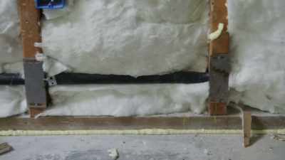 We move the gas line
over to our new location - Help! I Wrecked My House