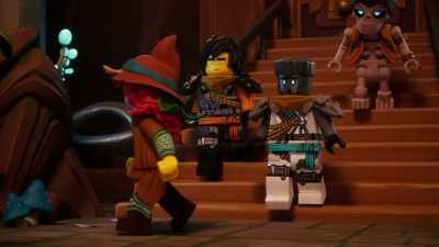 We must hide Bonzle quickly,
before we are discovered. - LEGO Ninjago: Dragons Rising
