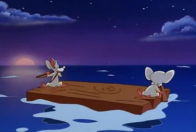 WE MUST REACH THE LAB BEFORE TOMORROW NIGHT - Pinky and the Brain