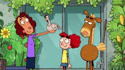 - We named her Scraggle,
'cause she's sad and scraggly. - It's Pony