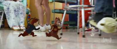 We need a disguise or something.
In here. Grab the first thing you can. - Chip 'n Dale: Rescue Rangers