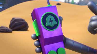 -We need to call the team.
-[gasps] Okay. - Mighty Monsterwheelies