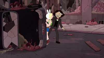 We need to fashion
some rudimentary stakes. - Adventure Time: Fionna & Cake