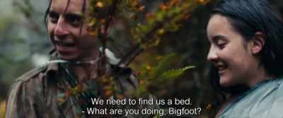 We need to find us a bed.
- What are you doing, Bigfoot? - Monos