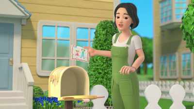 We need to get it ready
and then the mail carrier will pick it up - CoComelon Lane