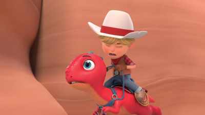We need to lose these pteros
and go back to get Tara's hay. - Dino Ranch