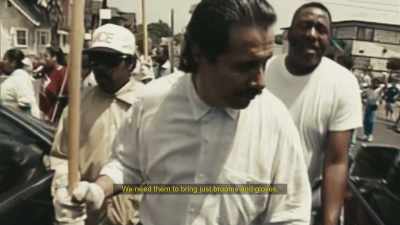 WE NEED THEM TO BRING
JUST BROOMS AND GLOVES, - LA 92
