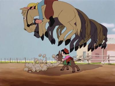 We were off with the speed of a bullet - The Three Caballeros