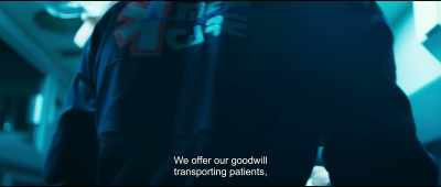 We offer our goodwill
transporting patients, - Midnight Family