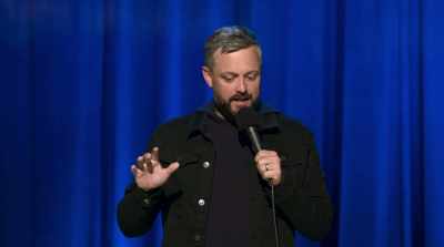 We were once at a coffee shop, - Nate Bargatze: The Greatest Average American