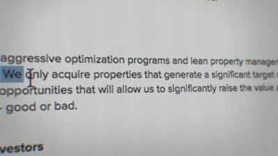 We only acquire properties
that generate - A Decent Home