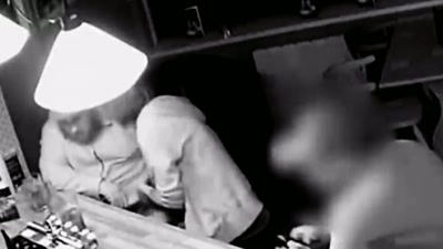 We perhaps can discern a long beard
on his face. - Killers: Caught on Camera