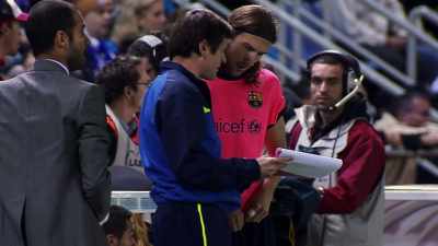 We played a game against Osasuna - Take the Ball, Pass the Ball