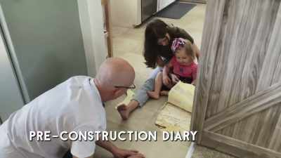 We put the linoleum down as a quick
fix right after we bought the house. - Help! I Wrecked My House