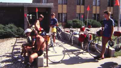 We rode about 65 miles today, - Shadow of a Wheel