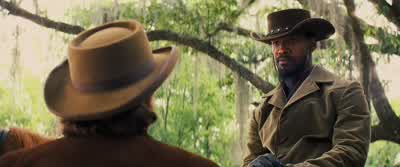 We rode five hours so you could show off your stock. - Django Unchained