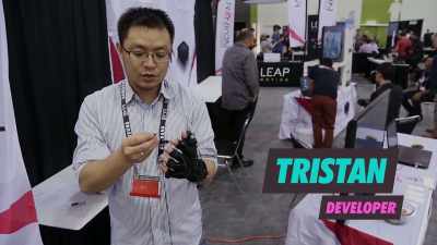 We’re using small sensors like this,
and every single one sensor... - The Power of Glove
