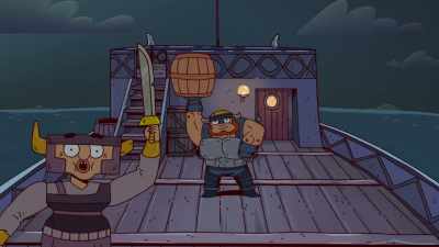 ♪ We sail this ship
Across the sea ♪ - ThunderCats Roar