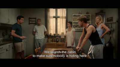 We search the cabin
to make sure nobody is hiding here. - Lake of Death