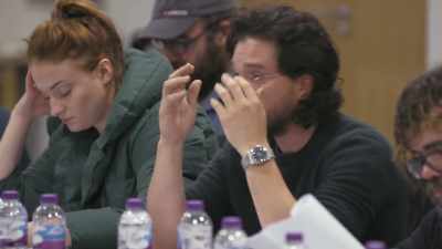 "We see Jon with his hand
still on the hilt - Game of Thrones: The Last Watch