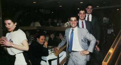 We served vodka, frozen
blocks of ice, - Three Identical Strangers