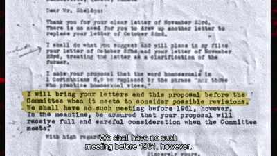 We shall have no such
meeting before 1961, however. - 1946: The Mistranslation That Shifted Culture