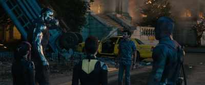 We should leave
before Fuckernaut wakes up. - Deadpool 2
