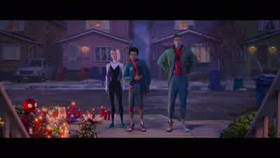 We should probably go. - Spider Man: Into the Spider Verse