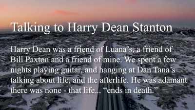 We spent a few nights
playing guitar, - Hacking the Afterlife