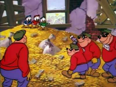 We spent five years here,
trapped in the ice - DuckTales