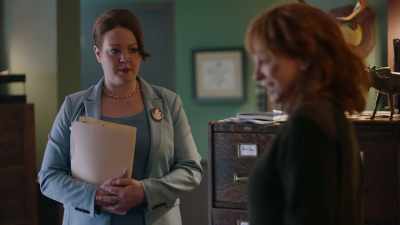 -We spoke on the phone.
-Sorry judge, - Reba McEntire's The Hammer