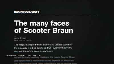 We spoke to over
50 entertainment insiders - Taylor Swift vs Scooter Braun: Bad Blood