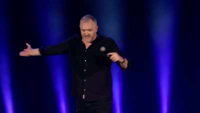 We were standing there,
waiting for the inevitable, - Greg Davies: You Magnificent Beast