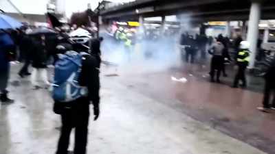 We started a counterattack.
And that's when the police got involved - The Antifascists