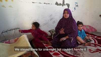 We stayed there one night but I couldn't stand it,
I was disoriented. - Killing Gaza