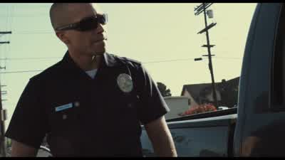 We stopped you because a CD is hanging from your mirror. - End of Watch