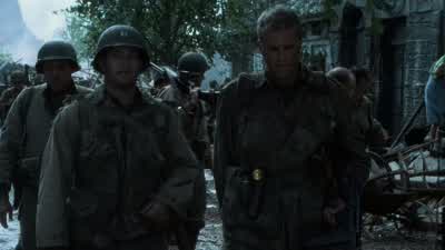 We sure could use you around herebut l understand what you're doingYou doYeah l got a couple of brothers myselfOh Good luckThank youNo l mean itFind him Get him home - Saving Private Ryan