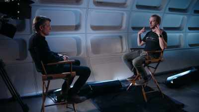 We had the big sort of like
winter coat on and stuff, - For the Love of Spock