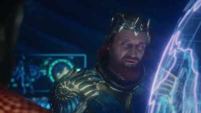 We think he's been
launching secret raids - Aquaman and the Lost Kingdom