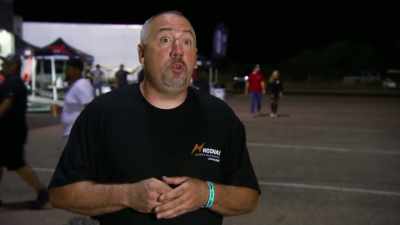 We turned it up and we
turned it up quite a bit. - Street Outlaws No Prep Kings Team Attack