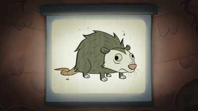We use Melvin's BeastBooster 2000
to make a possum smart. - The Epic Tales of Captain Underpants