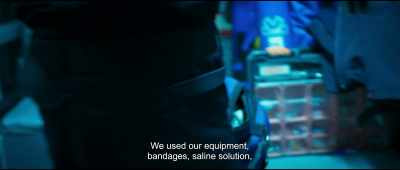 We used our equipment,
bandages, saline solution, - Midnight Family