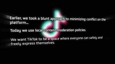 "We want TikTok to be a space
where everyone can safely - TikTok, Boom.