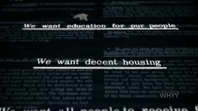  We want true education,
 decent housing. - The First Rainbow Coalition