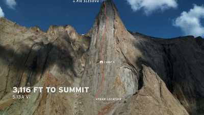 We wanted to spend one night
on a ledge at pitch eight, - Edge of the Earth