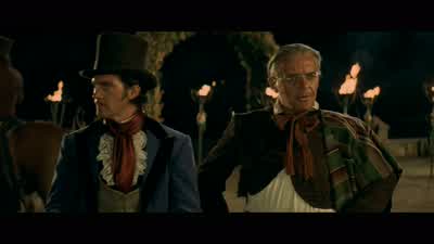 We'll never get away with thisYes we willA nobleman is nothing but a man who says one thing and thinks anotherWhat if montero realizes who you areMontero thinks of himself as a true noblemanHe will never look a servant in the eye - The Mask of Zorro