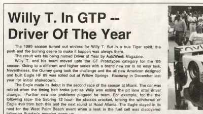 We won
the Manufacturers Championship. - Uppity: The Willy T. Ribbs Story