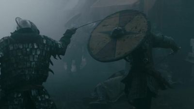(WEAPONS CLANGING) - Vikings
