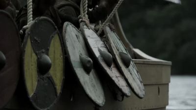 (weapons clatter, crates clunk) - Vikings