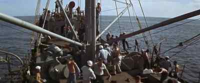Wearing shirts is not
mandatory on deck. - Ensign Pulver